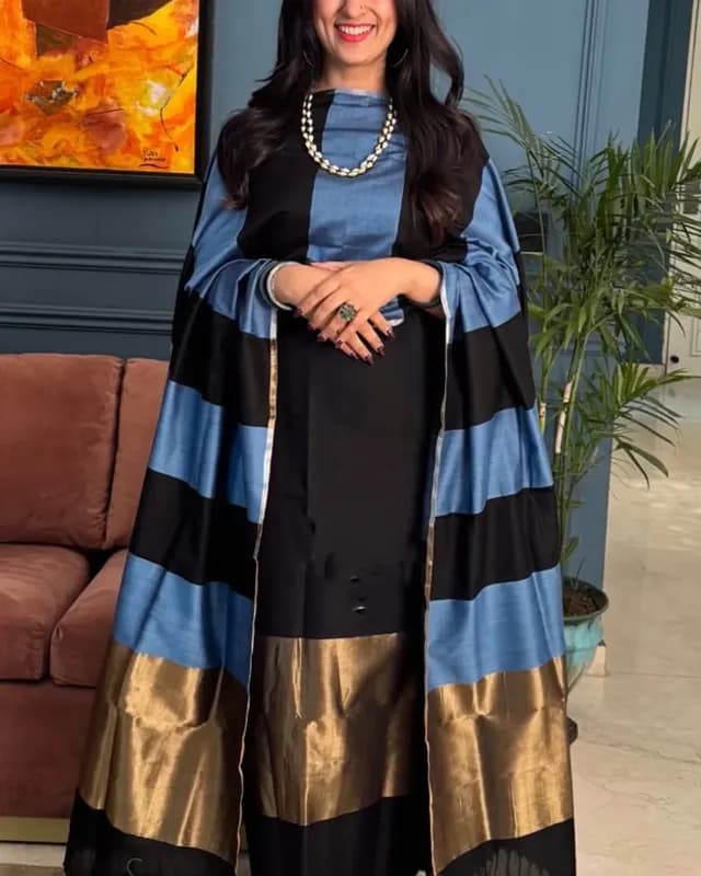 Banarasi 3 Pcs Cotton Suit (Unstitched)