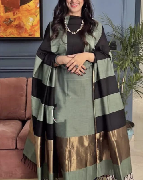 Banarasi 3 Pcs Cotton Suit (Unstitched)